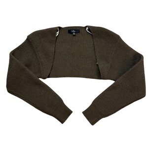 Lulu's Women's Olive Knit Shrug Cardigan Size XS